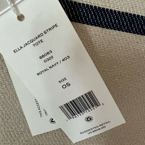 Tory Burch Ella  stripe jacquard tote bag - Picture 14 of 15